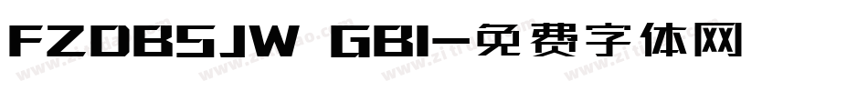 FZDBSJW GB1字体转换